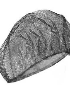 Toucas Proteção Rede Nylon Preto-Pack100un