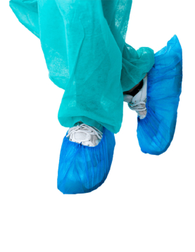 Cobre Sapatos PP Elástico Azul 25g 100un