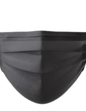 Máscara Descartável 3 Camadas Preto Cx.50un