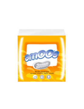 Guardanapos 33x33 2Fls Branco Amoos 100un