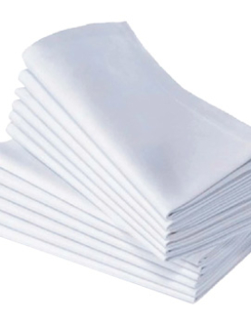 Guardanapos em Tecido 50x50 Branco 1un