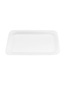 Travessas Cartão Retangular Branco 20x13cm 100un
