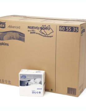 Guardanapos 33x33 2Fls Branco TORK Advanced 36x100=3600un
