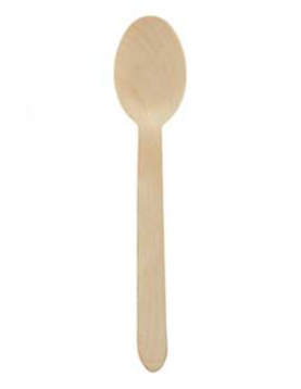 Colheres Sopa Madeira 16cm 100un