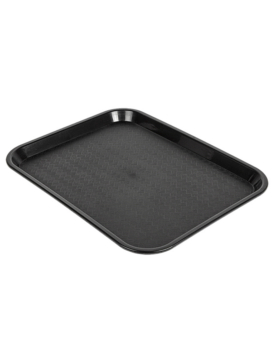 Tabuleiro 27,5x35,5cm Fast Food PP Preto