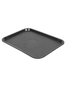 Tabuleiro 30,4x41,4cm Fast Food PP Preto