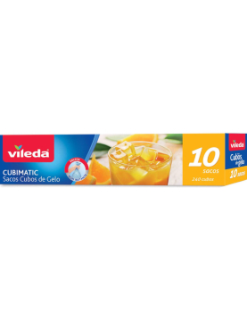 Saco para Cubos de Gelo com Fecho Automático 10un
