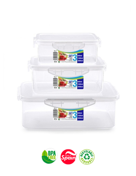 Caixas Herméticas 600 a 2000ml 3un