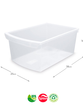 Gaveta Multiusos Frigorífico Danubio 12L Transparente