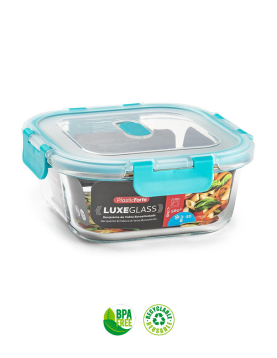 Caixa Hermética Vidro c/ Válvula Luxe 800ml Sortido