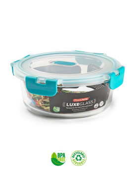 Caixa Hermética Vidro c/ Válvula Luxe 950ml Sortido