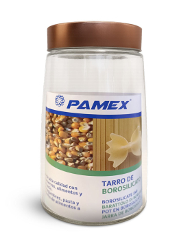 Frasco Vidro 1500ml Tampa Metal