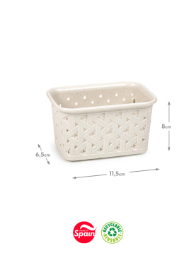 Caixa Multiusos Nature Eco Nº5 06,5x11,5x8cm Bege