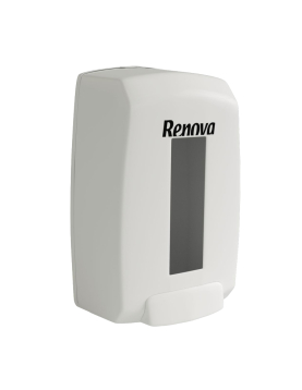 Saboneteira Enchimento Plástico Vintage Branco RENOVA 1L