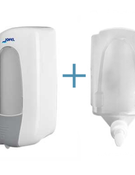 Saboneteira Recarga Plástico Aitana Mix JOFEL + Recarga Gel