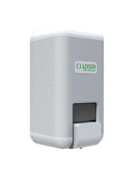 Saboneteira Enchimento Plástico EcoLuxe Branco LOSDI 1L