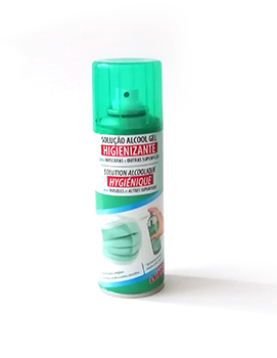 Solução Álcool Gel Higienizante Spray para Máscaras 200ml