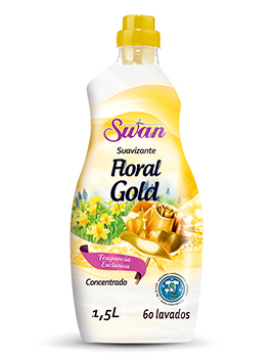 Amaciador Roupa Swan Floral Gold 60 Doses 1,5L