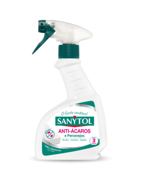 Higienizante Anti-Ácaros e Percevejos Sanytol 300ml