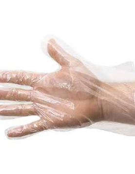 Luvas Polietileno (Palhaço) s/Microperfuração 100un