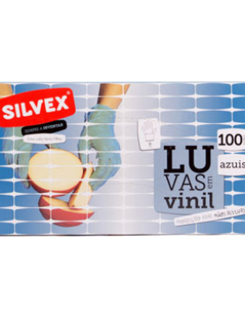 Luvas Vinil Tamanho M s/ Pó 100un