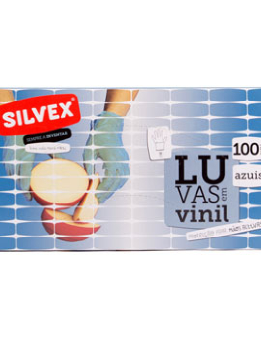 Luvas Vinil Tamanho M s/ Pó 100un