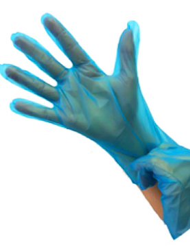 Luvas Polymer Tamanho M s/ Pó Azul 200un