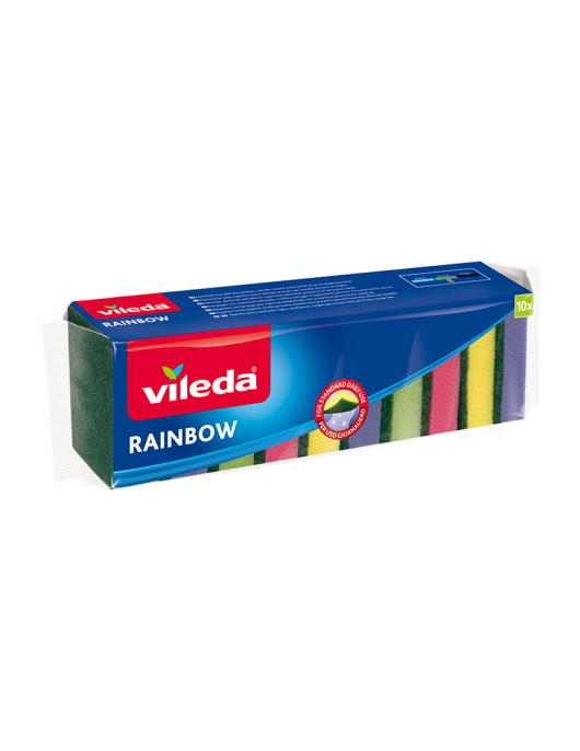 Esfregão Esponja Salva Unhas Vileda Rainbow 10un
