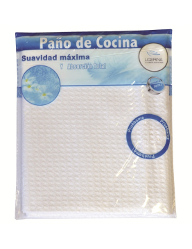 Pano Microfibra 50x50cm Cozinha Branco 1un