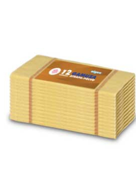 Pano Flanela 36x36cm para Pó Amarelo Pack 12un