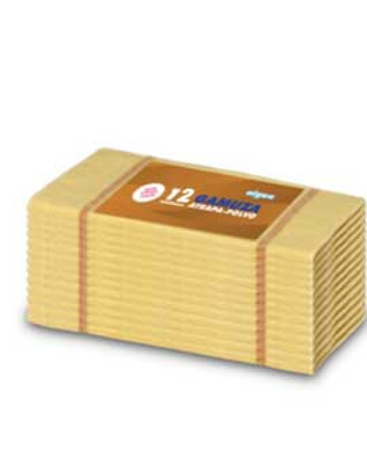 Pano Flanela 36x36cm para Pó Amarelo Pack 12un