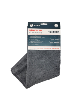 Pano Microfibra 40x60cm 330g Preto 1un