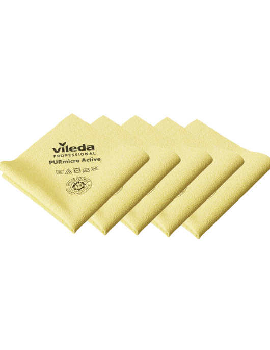 Pano Microfibra PURmicro Active 38x35cm Vileda Pro 5un