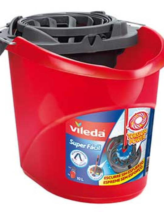 Balde com Espremedor Vileda Super Fácil Vermelho