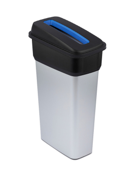 Contentor 70L Cinza/Preto Neo Ecosort com Tampa Azul