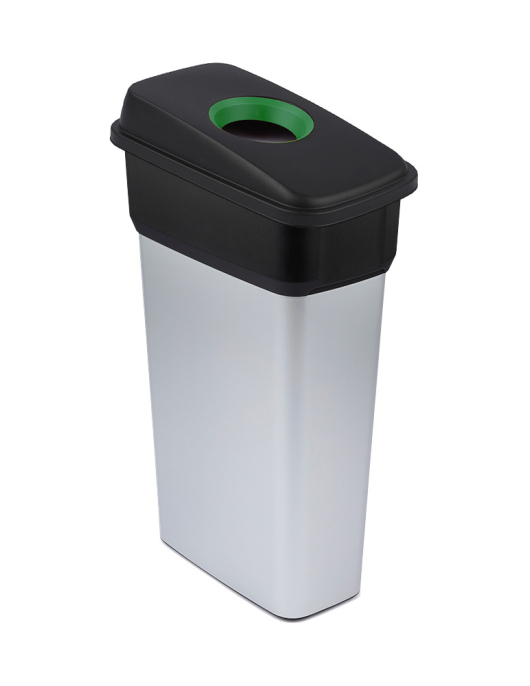 Contentor 70L Cinza/Preto Neo Ecosort com Tampa Verde