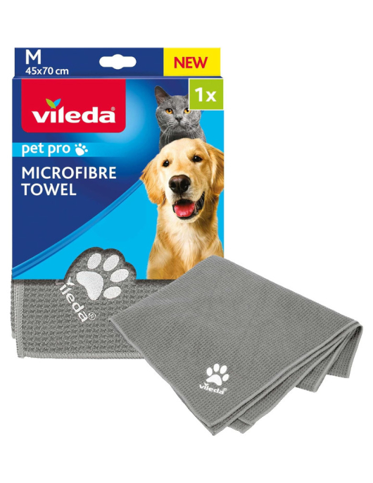 Toalha Microfibras Pet Pro M 45x70cm Vileda