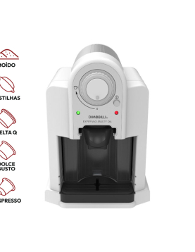 Máquina Café MULTI-CÁPSULAS 5 em 1 Dimobilli D6 Branca