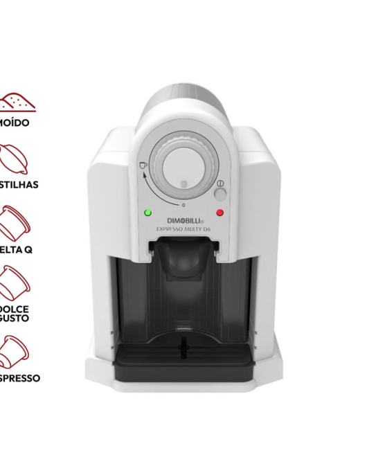 Máquina Café MULTI-CÁPSULAS 5 em 1 Dimobilli D6 Branca