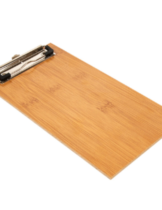 Porta Menus 13x24,5x0,4cm c/Clip Bambu 1un