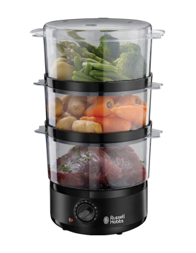 Máquina Cozedura Vapor RUSSELL HOBBS Compact Preto Mate