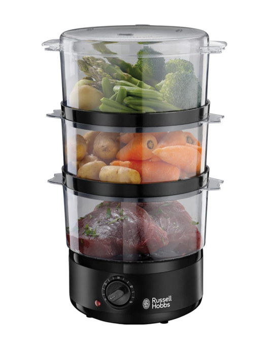 Máquina Cozedura Vapor RUSSELL HOBBS Compact Preto Mate