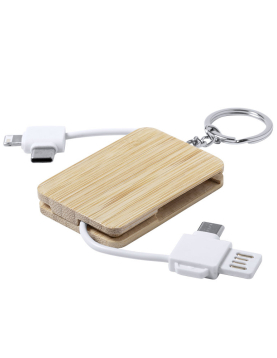 Cabo Carregador Porta-Chaves USB-A MicroUsb USB-C Lightning