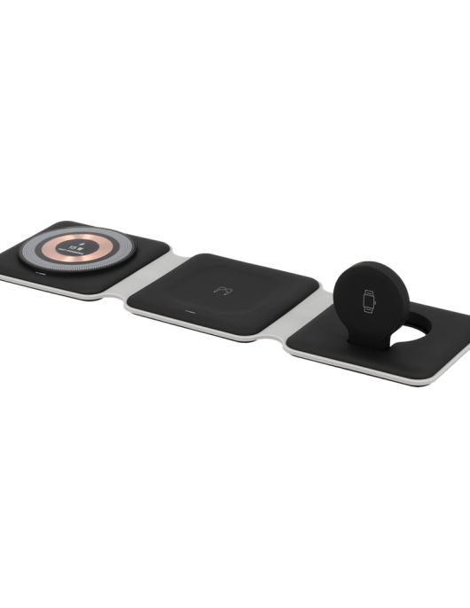 Carregador Wireless 15W 3 em 1 Dobrável Preto