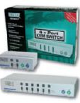 Switch KVM Desktop 6 portas PS2 OSD 19 Alimentação