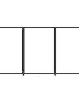 Divisória móvel Multi Painel 1 Painel (1x1200x1800mm)