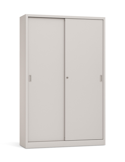 Armário Portas Correr 4 Prateleiras 1200x420x1950 Cinza