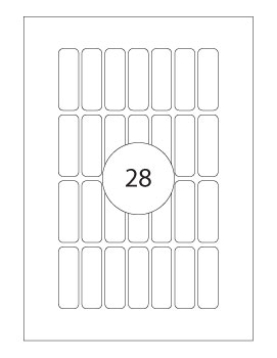 Etiquetas 013x040mm 10Fls A5 01637 Apli 280un