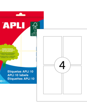Etiquetas 053x082mm 10Fls Branco Apli 40un