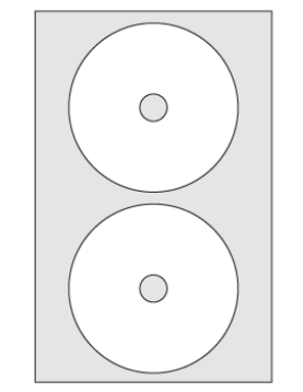 Etiquetas 117mm Multi3 para CD ou DVD 100 folhas 200un